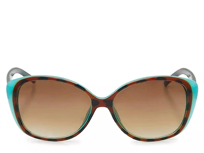 Cat-Eye Overlay Sunglasses