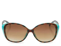 Cat-Eye Overlay Sunglasses