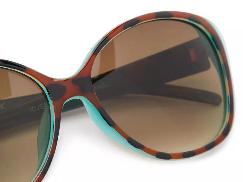 Cat-Eye Overlay Sunglasses