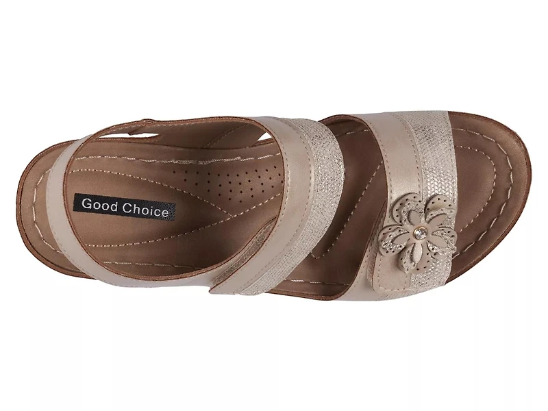 Tulip Wedge Sandal