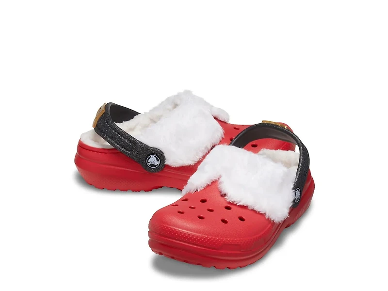 Classic Lined Santa Clog - Kids'