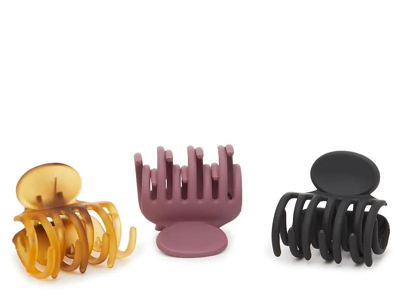 Double Layer Mini Hair Clips - 3 Pack