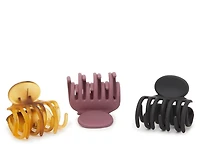 Double Layer Mini Hair Clips - 3 Pack