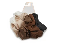 Neutral Satin Scrunchie Set - 5 Pack