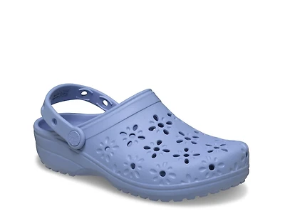 Floral Cut Out Clog - Women's