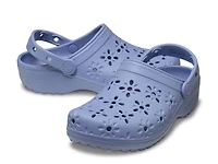Floral Cut Out Clog - Women's