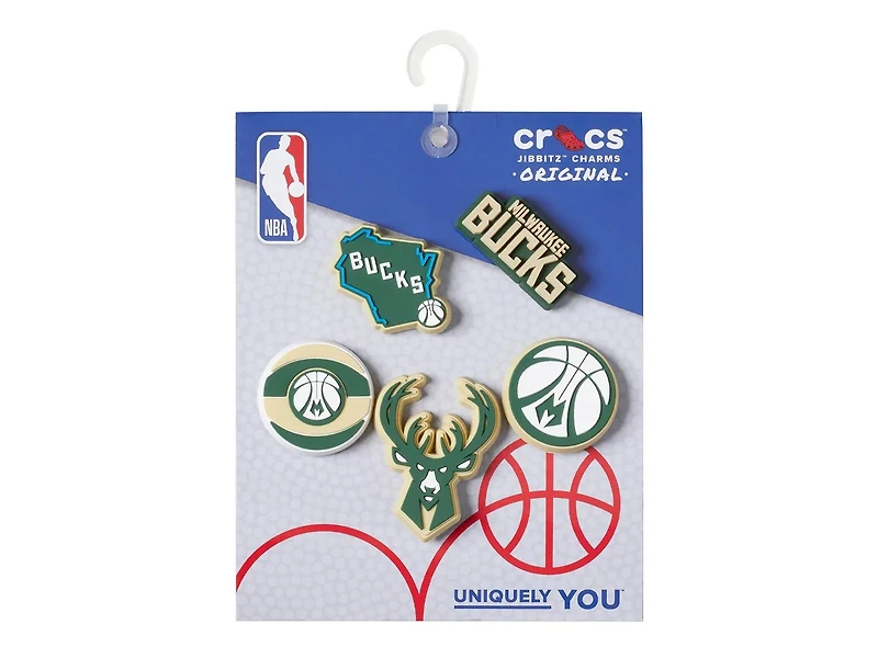 NBA Milwaukee Bucks Jibbitz Set - 5 Pack