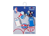 NBA Philadelphia 76ers Jibbitz Set - 5 Pack