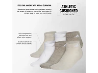 Athletic Cushioned Women's No Show Socks - 6 Pack