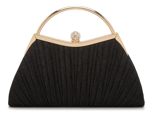 Glitter Pleated Satchel