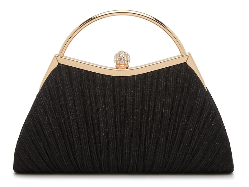 Glitter Pleated Satchel