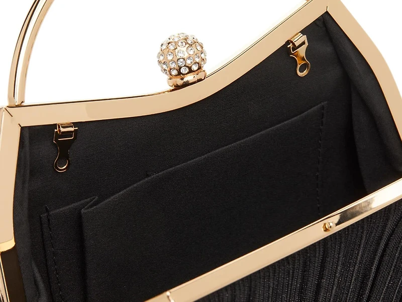 Glitter Pleated Satchel