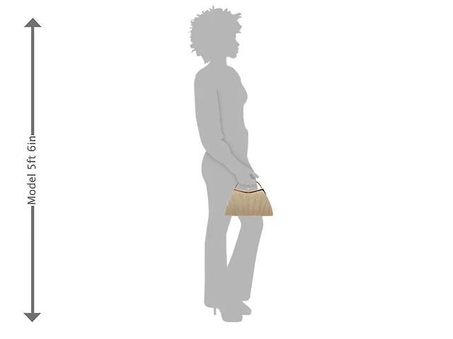 Glitter Pleated Satchel