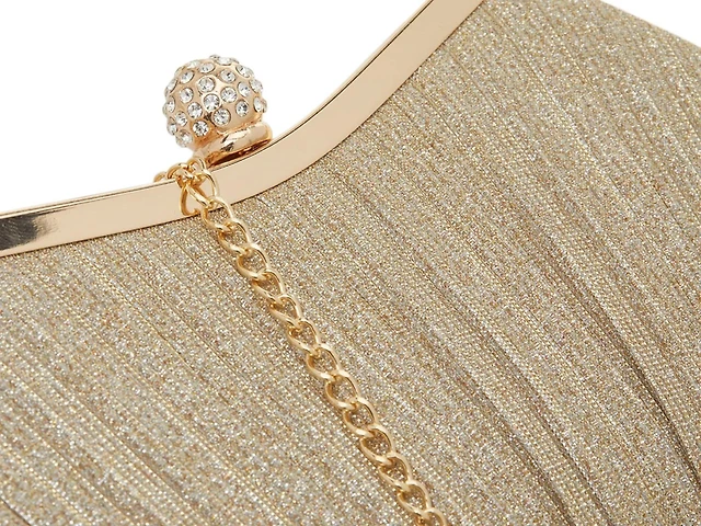 Glitter Pleated Satchel