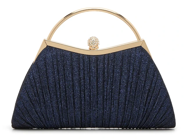 Glitter Pleated Satchel