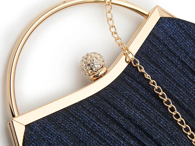 Glitter Pleated Satchel