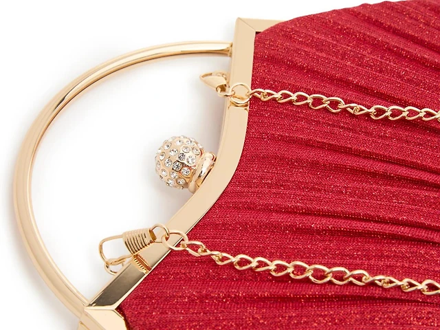 Glitter Pleated Satchel