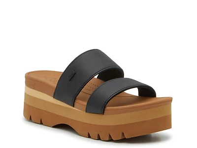 Banded Horizon Platform Sandal