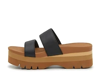 Banded Horizon Platform Sandal
