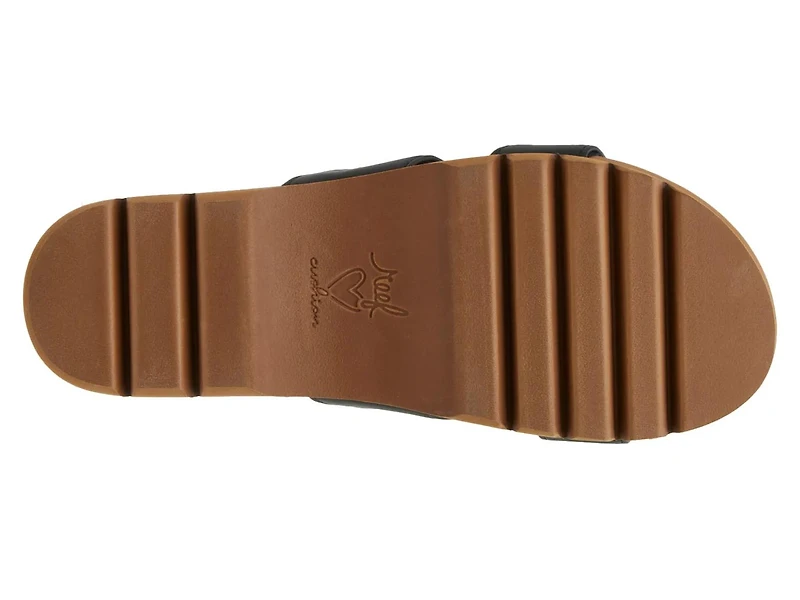 Banded Horizon Platform Sandal