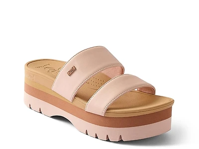 Banded Horizon Platform Sandal