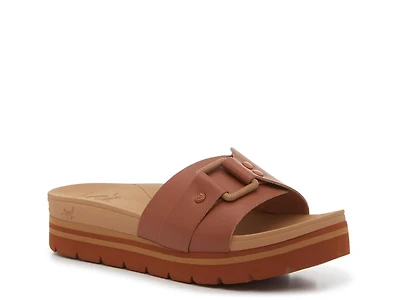 Banded Horizon Buckle Slide Sandal - Women's