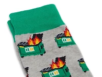 Dumpster Fire Men's Crew Socks
