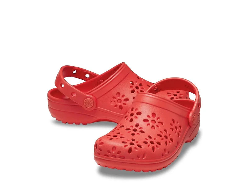 Classic Floral Cutout Clog