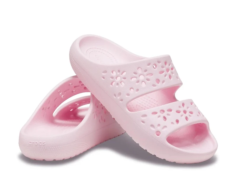 Classic Floral Slide Sandal