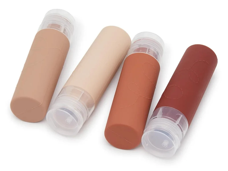 Silicone Travel Bottles - 4 Pack