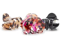 Assorted Mini Hair Clips - 3 Pack