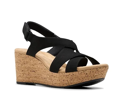 Rose Wedge Sandal