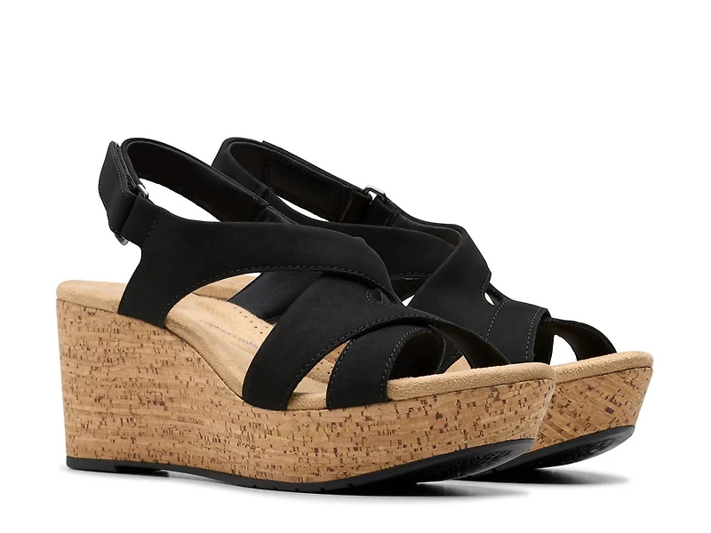 Rose Wedge Sandal