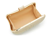Glitter Pleat Clutch