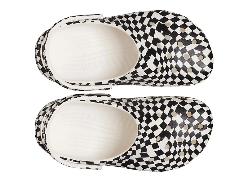 Classic Warped Checker Clog - Kids'
