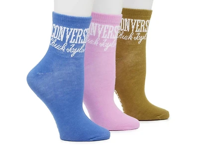 Flat Knit Women's Quarter Ankle Socks - 3 Pack