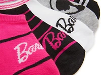 Barbie Kids' No Show Socks- 5 Pack