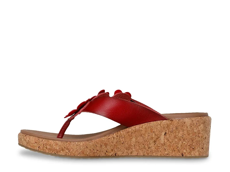 Cali Arch Fit Beverlee Rare Blossom Wedge Sandal