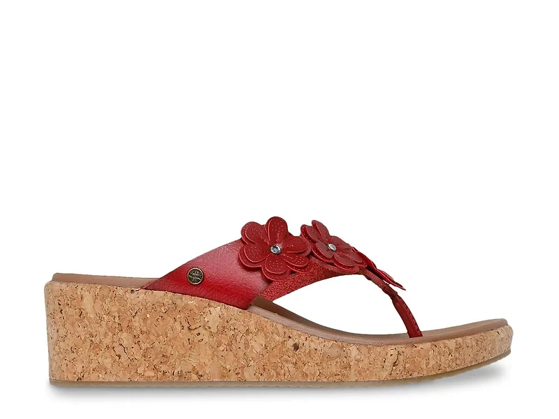 Cali Arch Fit Beverlee Rare Blossom Wedge Sandal