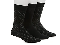 Dress Men's Crew Socks - 3 Pack