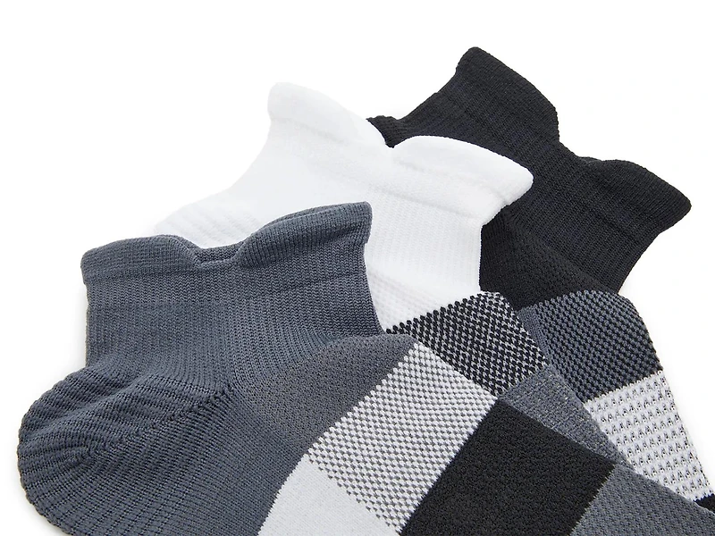 Double Tab Men's No Show Socks