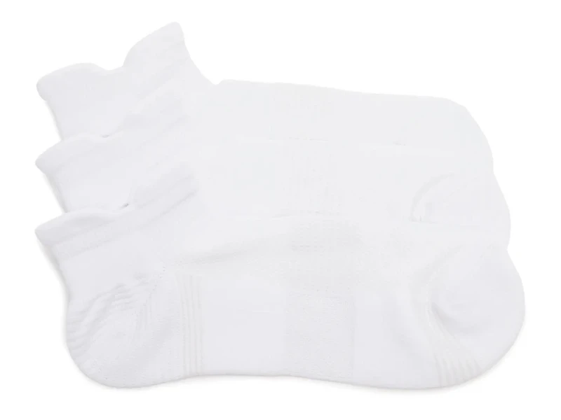 Cush Double Tab Men's No Show Socks - 3 Pack