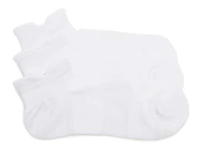 Cush Double Tab Men's No Show Socks - 3 Pack