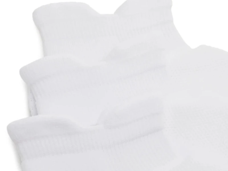 Cush Double Tab Men's No Show Socks - 3 Pack