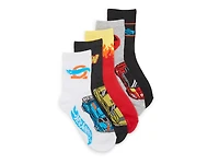 Hot Wheels Kids' Crew Socks - 5 Pack