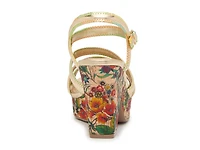 Olive Platform Sandal