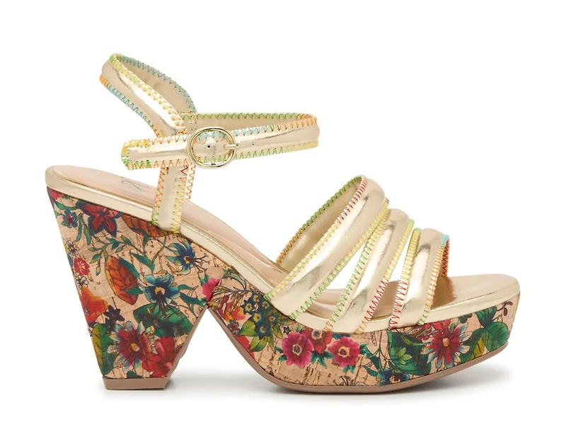 Olive Platform Sandal