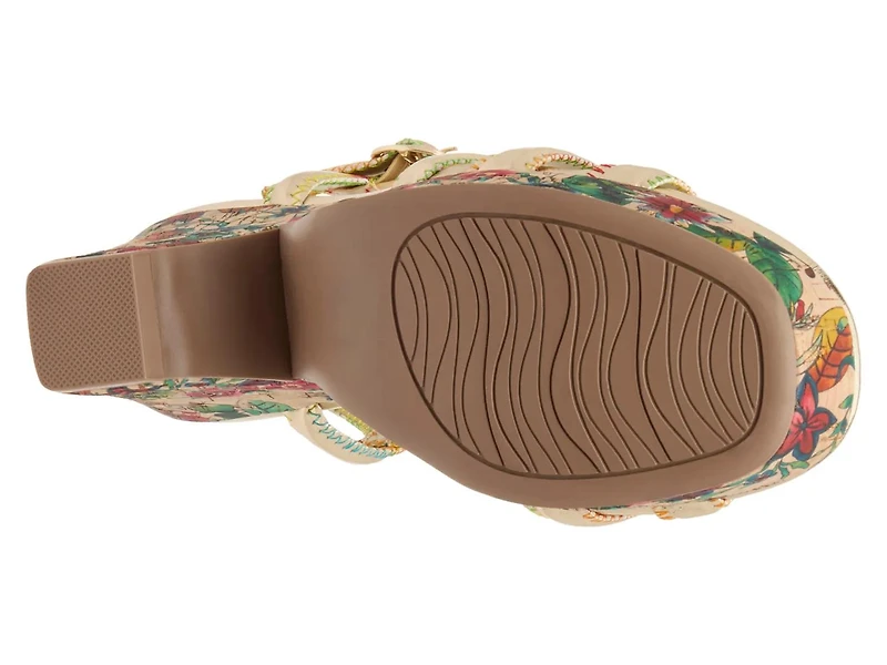 Olive Platform Sandal