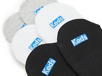 Compression L-Shape Women's No Show Liners - 6 Pack