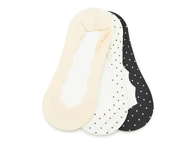 Scallop Edge No Show Liners - 4 Pack